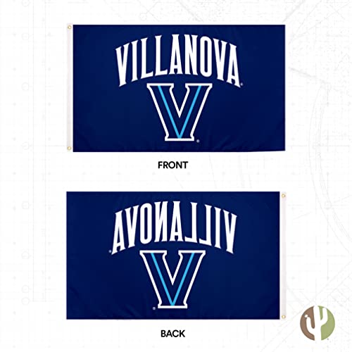 Desert Cactus Villanova University Flag VU Wildcats Flags Banners 100% Polyester Indoor Outdoor 3x5 (Style 2) - 757 Sports Collectibles