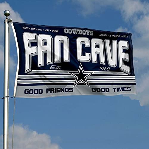 WinCraft Dallas Cowboys Fan Man Cave Banner Flag - 757 Sports Collectibles
