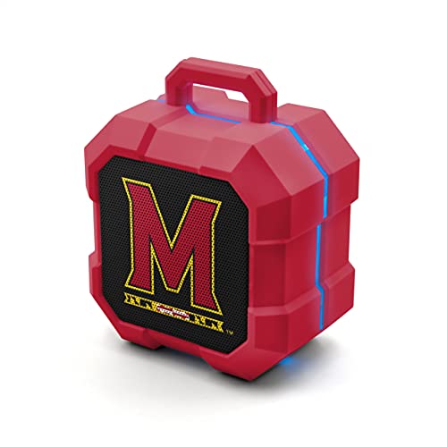 NCAA Maryland Terrapins Shockbox LED Wireless Bluetooth Speaker, Team Color - 757 Sports Collectibles