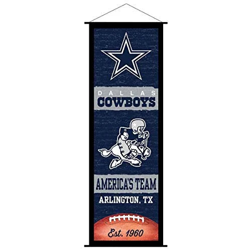 Dallas Banner and Scroll Sign - 757 Sports Collectibles
