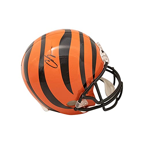 Chad Johnson Autographed Cincinnati Bengals Replica Full-Size Football Helmet - BAS COA - 757 Sports Collectibles