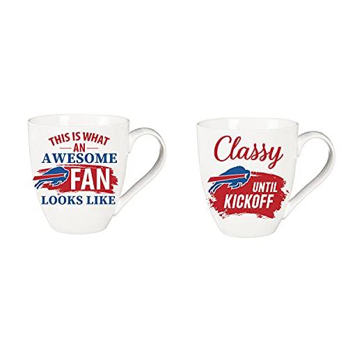 Team Sports America Buffalo Bills, Ceramic Cup O'Java 17oz Gift Set - 757 Sports Collectibles