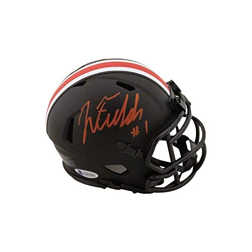 Justin Fields Autographed Ohio State Eclipse Mini Football Helmet - BAS COA - 757 Sports Collectibles