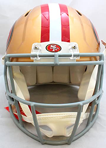 Frank Gore Autographed F/S San Francisco 49ers Speed Authentic Helmet-JSA W Black - 757 Sports Collectibles