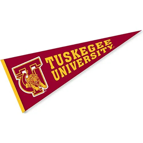 Collegiate Pacific Tuskegee Golden Tigers Pennant and 12" x 30" NCAA Banner - 757 Sports Collectibles