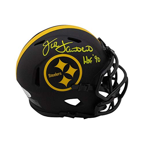 Jack Lambert HOF Autographed Pittsburgh Steelers Eclipse Mini Football Helmet - JSA COA - 757 Sports Collectibles