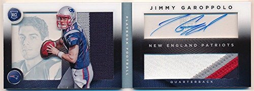 JIMMY GAROPPOLO 2014 PANINI PLAYBOOK RC ROOKIE BOOKLET AUTO 4 COLOR PATCH SP/99