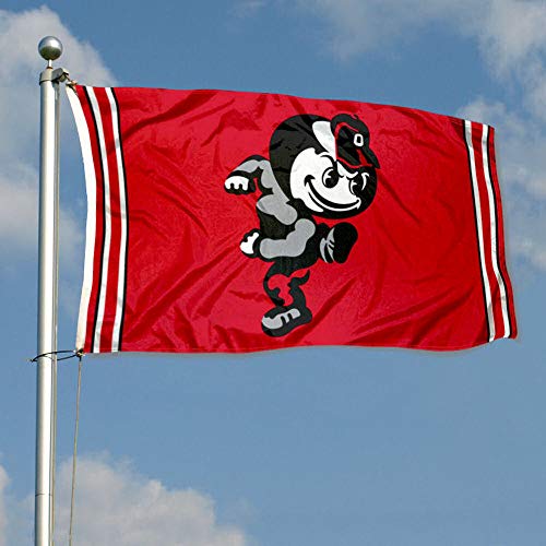 College Flags & Banners Co. Ohio State Buckeyes Vintage Retro Throwback 3x5 Banner Flag - 757 Sports Collectibles