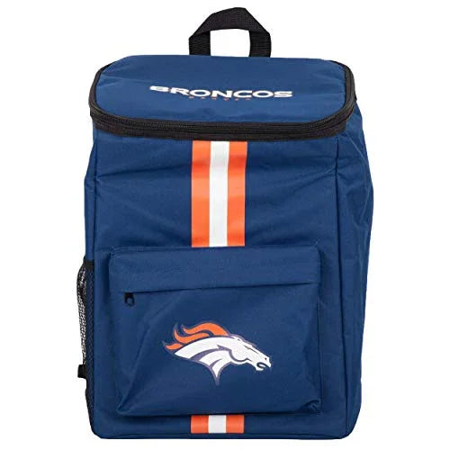 Cooler Backpack – Portable Soft Sided Ice Chest – Insulated Bag Holds 36 Cans -  (Denver Broncos) - 757 Sports Collectibles