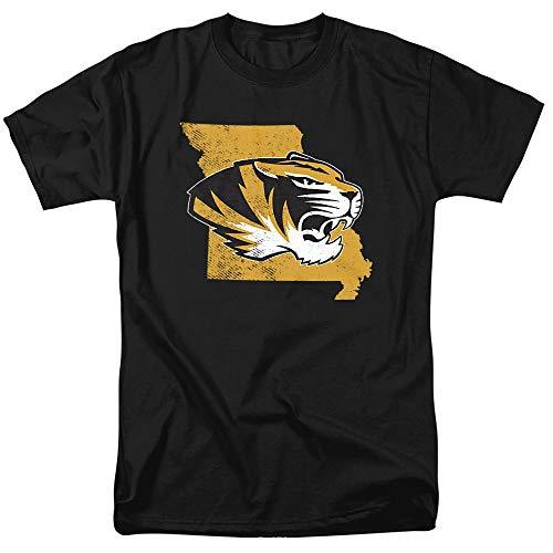 University of Missouri Mizzou Official State Unisex Adult T-Shirt, Black, Large - 757 Sports Collectibles