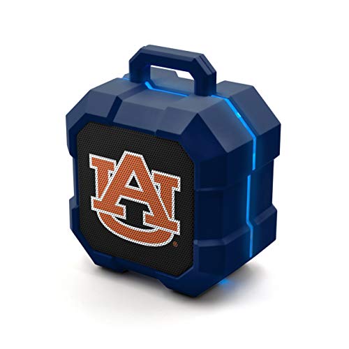 NCAA Auburn Tigers Shockbox LED Wireless Bluetooth Speaker, Team Color - 757 Sports Collectibles