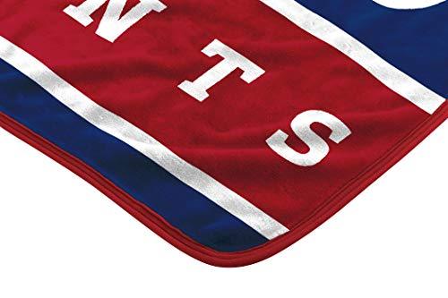 NORTHWEST NFL New York Giants Raschel Throw Blanket, 60" x 80", 12th Man - 757 Sports Collectibles
