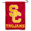 College Flags & Banners Co. USC Trojans SC Logo Garden Flag - 757 Sports Collectibles