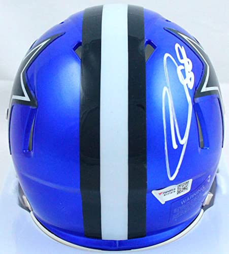 CeeDee Lamb Autographed Dallas Cowboys Flash Speed Mini Helmet -FanaticsWhite - 757 Sports Collectibles