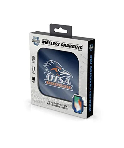 NCAA Texas San Antonio Roadrunners Wireless Charging Pad, White - 757 Sports Collectibles