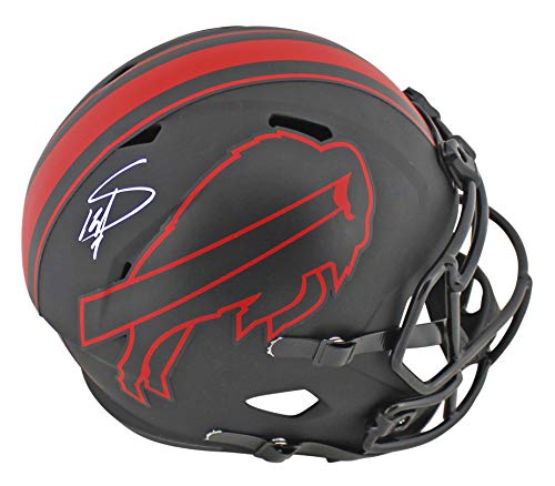 Bills Stefon DIggs Authentic Signed Eclipse Full Size Speed Rep Helmet BAS - 757 Sports Collectibles