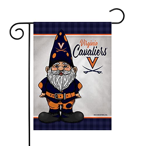 Rico Industries NCAA Virginia Cavaliers Gnome Spring 13" x 18" Double Sided Garden Flag - 757 Sports Collectibles