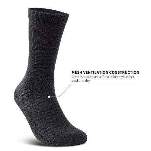 PAPLUS Compression Athletic Crew Socks (6 Pairs) for Men & Women - 757 Sports Collectibles