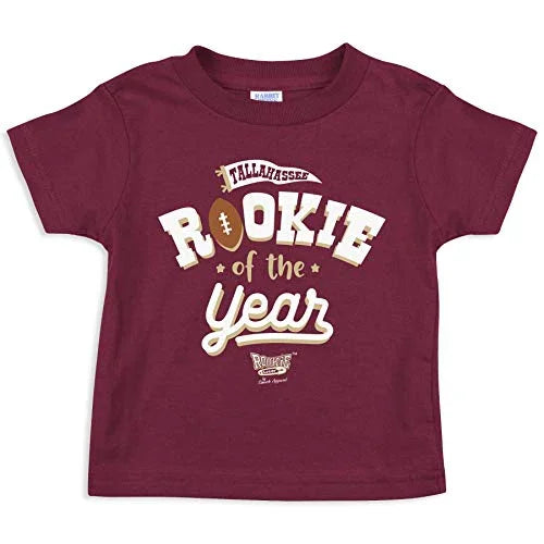 Florida State Football Fans. Rookie of The Year Garnet Toddler Tee (Toddler Tee, 3T) - 757 Sports Collectibles
