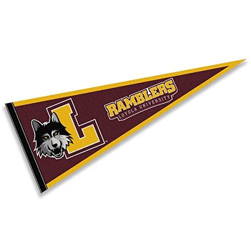 College Flags & Banners Co. Loyola Chicago Ramblers Athletic Logo Pennant - 757 Sports Collectibles
