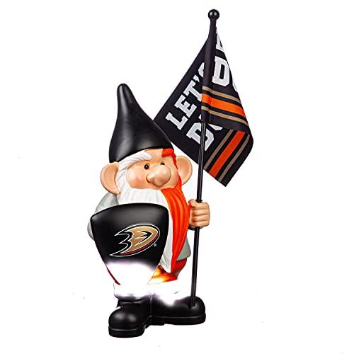 Team Sports America Anaheim Ducks, Flag Holder Gnome - 757 Sports Collectibles