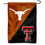 Texas vs. Texas Tech House Divided Garden Flag Banner - 757 Sports Collectibles