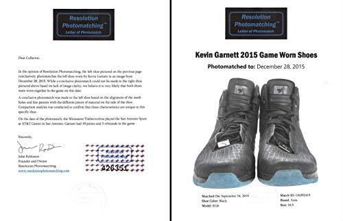 Timberwolves Kevin Garnett Dec 28, 2015 Game Used Anta KG6 Size 16.5 Shoes RPM - 757 Sports Collectibles
