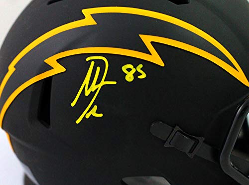 Antonio Gates Autographed SD Chargers Eclipse Speed Mini Helmet- Beckett W Yellow - 757 Sports Collectibles