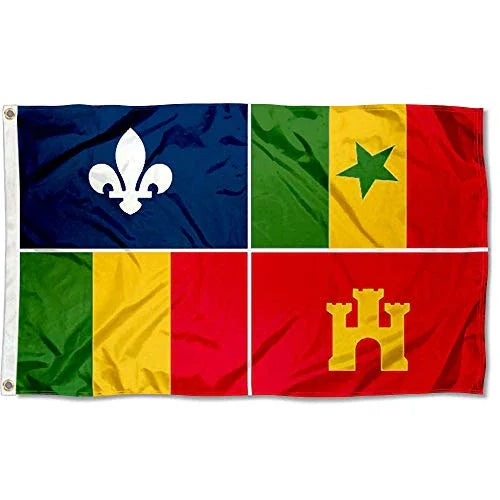 Sports Flags Pennants Company Louisiana Creoles Flag - 757 Sports Collectibles