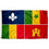 Sports Flags Pennants Company Louisiana Creoles Flag - 757 Sports Collectibles