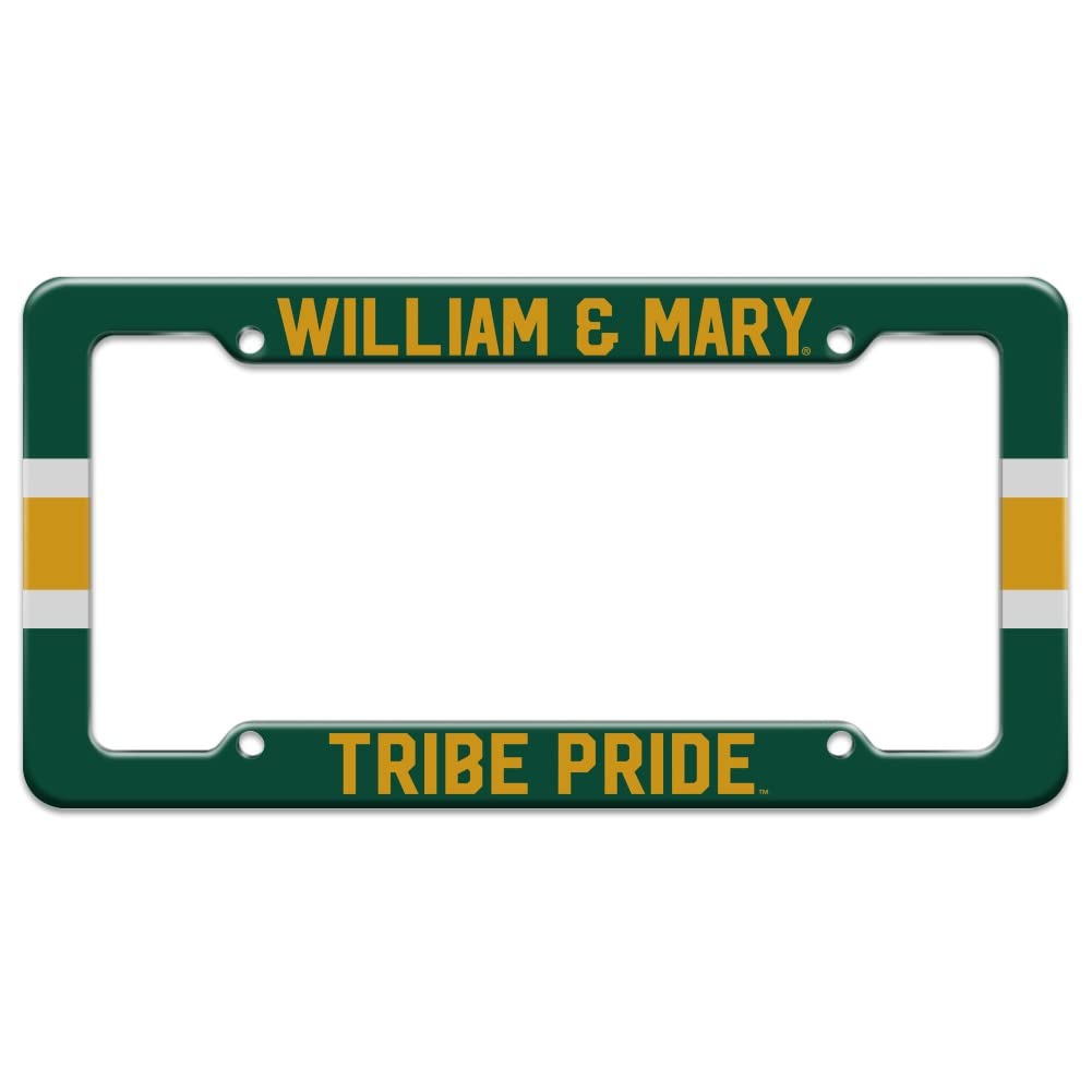 College of William & Mary Stripe License Plate Tag Frame - 757 Sports Collectibles
