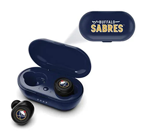 NHL Buffalo Sabres True Wireless Earbuds, Team Color - 757 Sports Collectibles