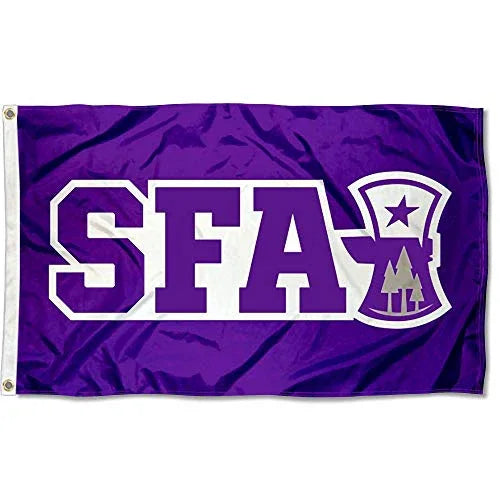 College Flags & Banners Co. Stephen F. Austin Lumberjacks SFA Axe Logo Flag - 757 Sports Collectibles