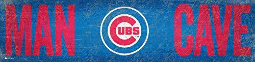 Fan Creations MLB Chicago Cubs Unisex Chicago Cubs Man Cave 6x24 Sign, Team, 6 x 24 - 757 Sports Collectibles