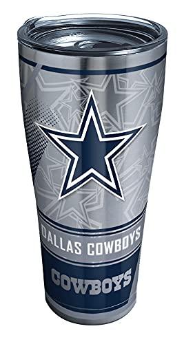 Tervis Triple Walled NFL Dallas Cowboys Edge Insulated Tumbler Cup Keeps Drinks Cold & Hot, 30oz, Stainless Steel - 757 Sports Collectibles