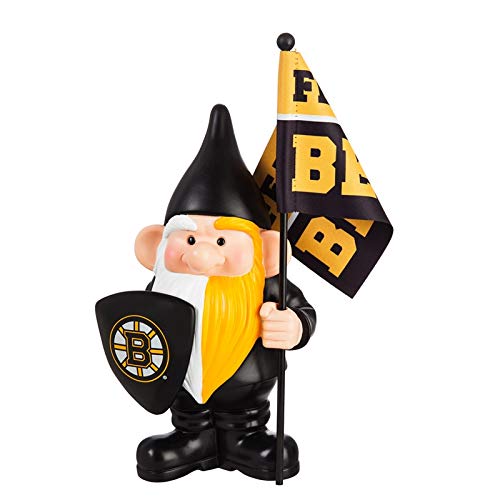 Team Sports America Boston Bruins, Flag Holder Gnome - 757 Sports Collectibles