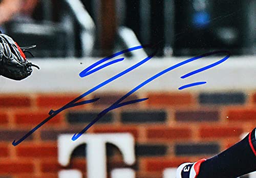 Ronald Acuna Autographed Atlanta Braves Batting w/Short Hair 16x20 Photo- Beckett W Blue - 757 Sports Collectibles