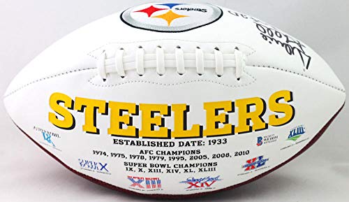 Donnie Shell Autographed Pittsburgh Steelers Logo Football w/HOF - Beckett W Auth - 757 Sports Collectibles