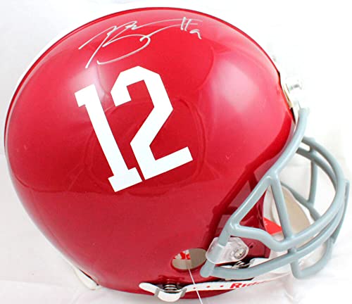 Bryce Young Autographed Alabama Crimson Tide F/S Authentic Helmet-Beckett W Hologram Silver - 757 Sports Collectibles