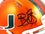 Reggie Wayne Autographed Miami Hurricanes Flash Speed Mini Helmet-Beckett W Hologram Black - 757 Sports Collectibles