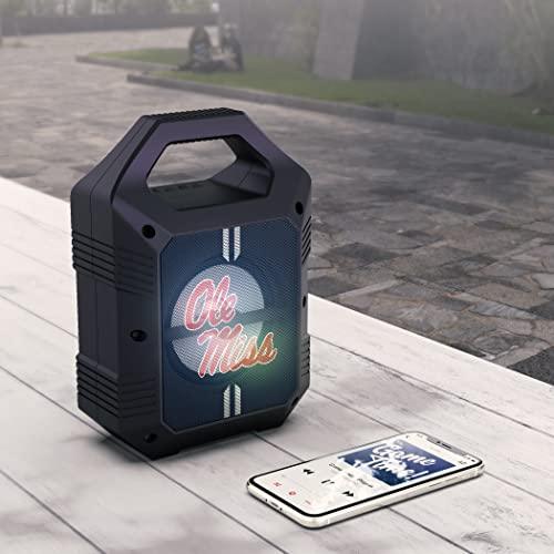 NCAA Mississippi Old Miss Rebels ShockBox XL Wireless Bluetooth Speaker, Team Color - 757 Sports Collectibles