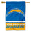 Los Angeles Chargers Wordmark Logo Double Sided Banner Flag - 757 Sports Collectibles