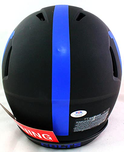 Reggie Wayne Autographed Colts Authentic Eclipse Speed F/S Helmet- PSA/DNA Blue - 757 Sports Collectibles