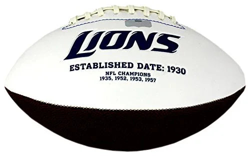Kerryon Johnson Autographed/Signed Detroit Lions Embroidered NFL Football - 757 Sports Collectibles