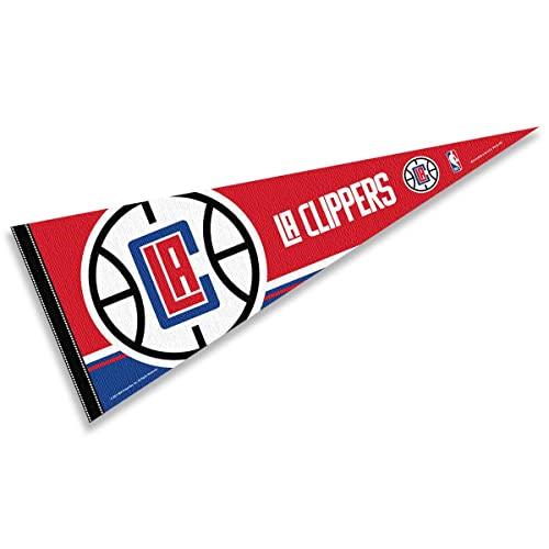WinCraft Los Angeles Clippers Pennant Full Size 12" X 30" - 757 Sports Collectibles