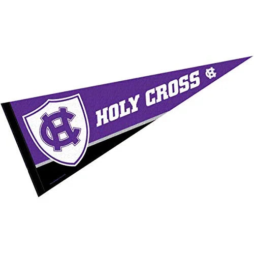 College Flags & Banners Co. Holy Cross Pennant Full Size Felt - 757 Sports Collectibles