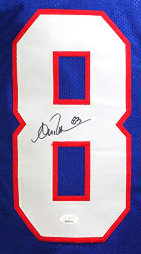 Andre Reed Autographed Blue Pro Style Jersey - JSA Witnessed Black - 757 Sports Collectibles