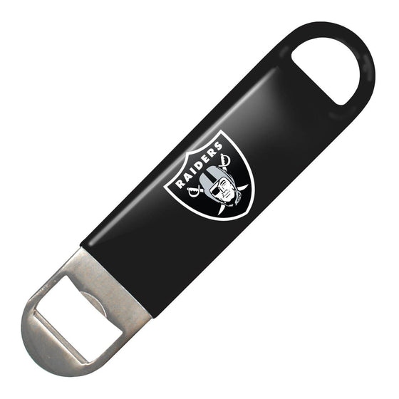 Oakland Raiders Vinyl Covered Long Neck Bottle Opener - 757 Sports Collectibles