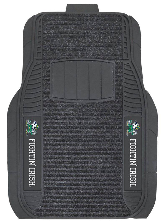 Notre Dame Fighting Irish Car Mats - Deluxe Set (CDG) - 757 Sports Collectibles