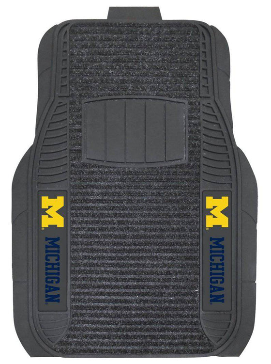 Michigan Wolverines Car Mats - Deluxe Set (CDG) - 757 Sports Collectibles